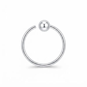 Small round nose pin with ball
