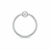 Small round nose pin with ball