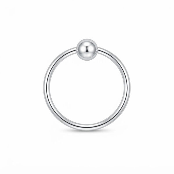 Small round nose pin with ball