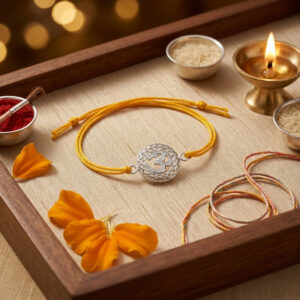 Round Om Thread Rakhi