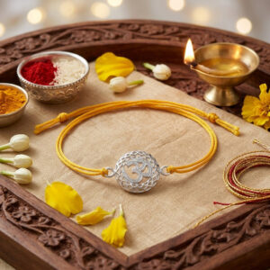 Round Om Thread Rakhi
