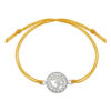 Round Om Rakhi In Cotton Thread Silver Rakhi Bracelet by Parnika Jewels