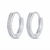 Layered CZ Huggie Hoops