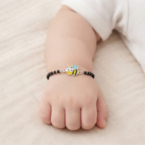 Bee design baby nazariya bracelet in silver
