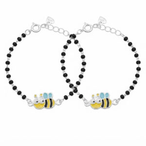 Bee design baby nazariya bracelet in silver