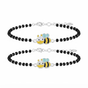 Bee design baby nazariya bracelet in silver