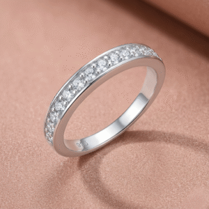 Half Eternity Ring in 925 Sterling Silver