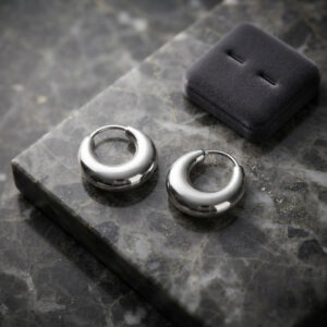Sterling Silver Hoops Bali Earrings for Boys and Men – One Pair by Parnika Jewels