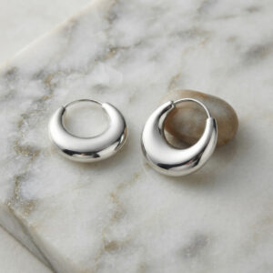 Sterling Silver Hoops Bali Earrings for Boys and Men – One Pair by Parnika Jewels
