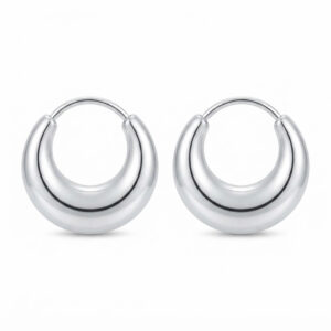 Sterling Silver Hoops Bali Earrings for Boys and Men – One Pair by Parnika Jewels
