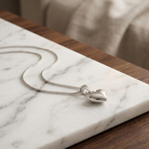 925 Sterling Silver Heart Necklace