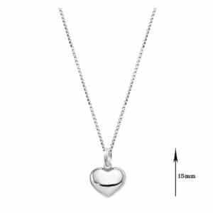 925 Sterling Silver Heart Necklace