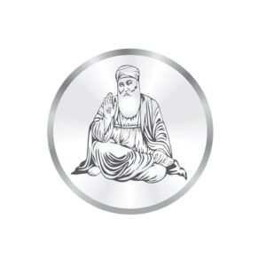 Guru nanak ji pure 999 silver coin 10gm
