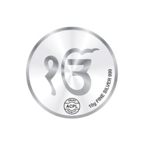 Guru nanak ji pure 999 silver coin 10gm