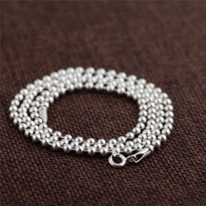 Balls design pure silver payal anklet
