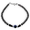 Evil Eye Charm Silver Nazariya Bracelet for Girls and Women