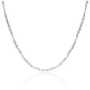 pure silver rope chain 20inches