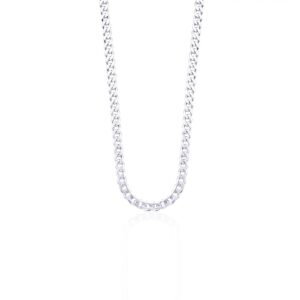 Silver curb chain in pure silver 20inches
