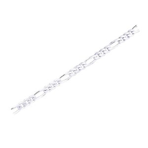 Pure silver chain in figaro pattern 92.5 sterling silver 20inches