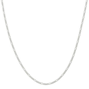 Pure silver chain in figaro pattern 92.5 sterling silver