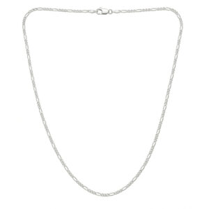 Pure silver chain in figaro pattern 92.5 sterling silver