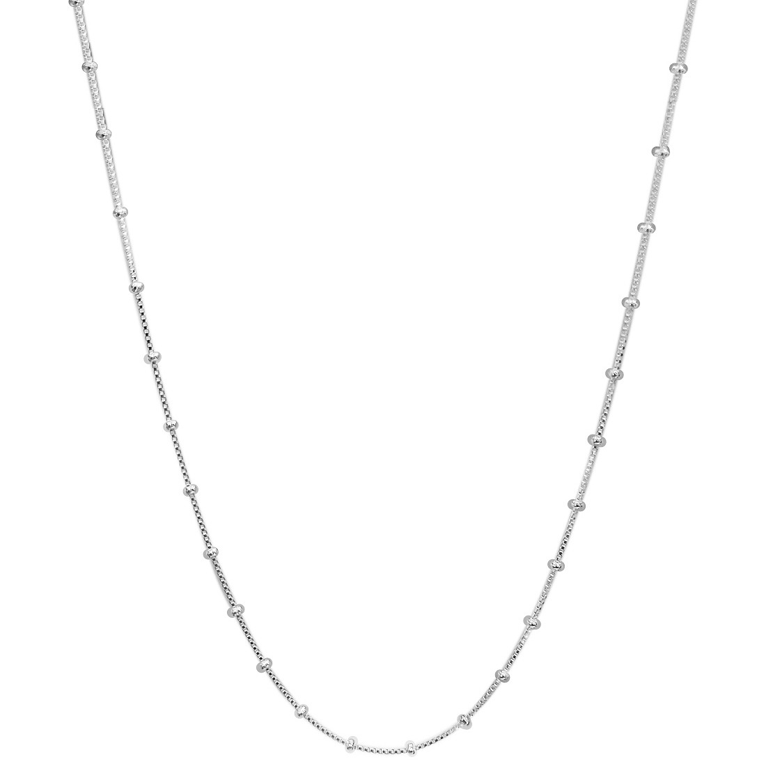 Stylish pure silver chain with silver balls Stylish pure silver chain with silver balls