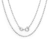 Pure silver chain ball design in 1.5mm