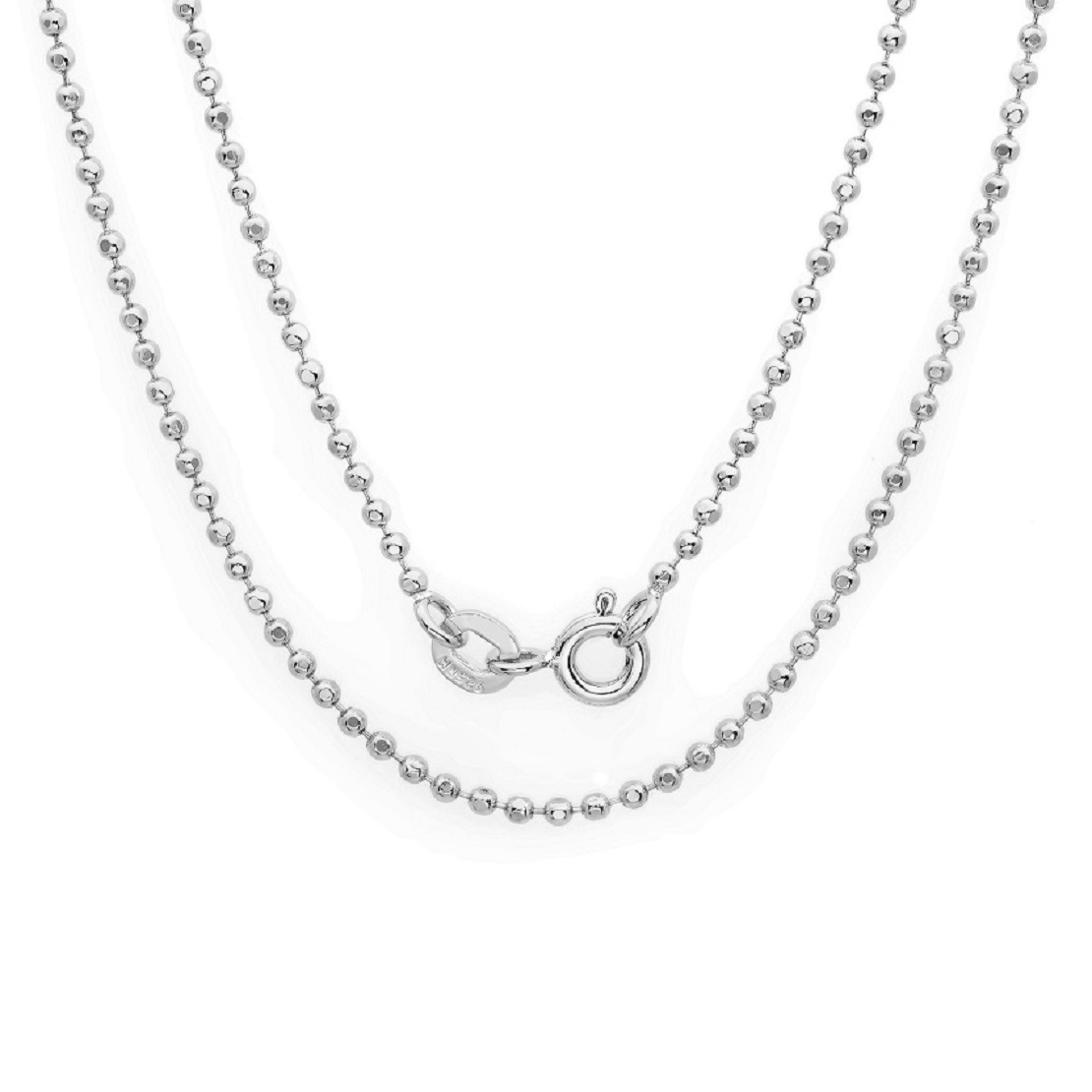 Pure silver chain ball design in 1.5mm Pure silver chain ball design in 1.5mm