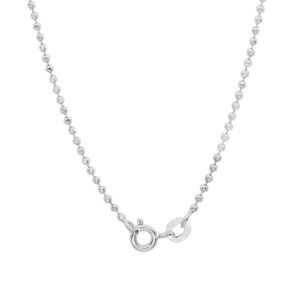 Pure silver chain ball design in 1.5mm