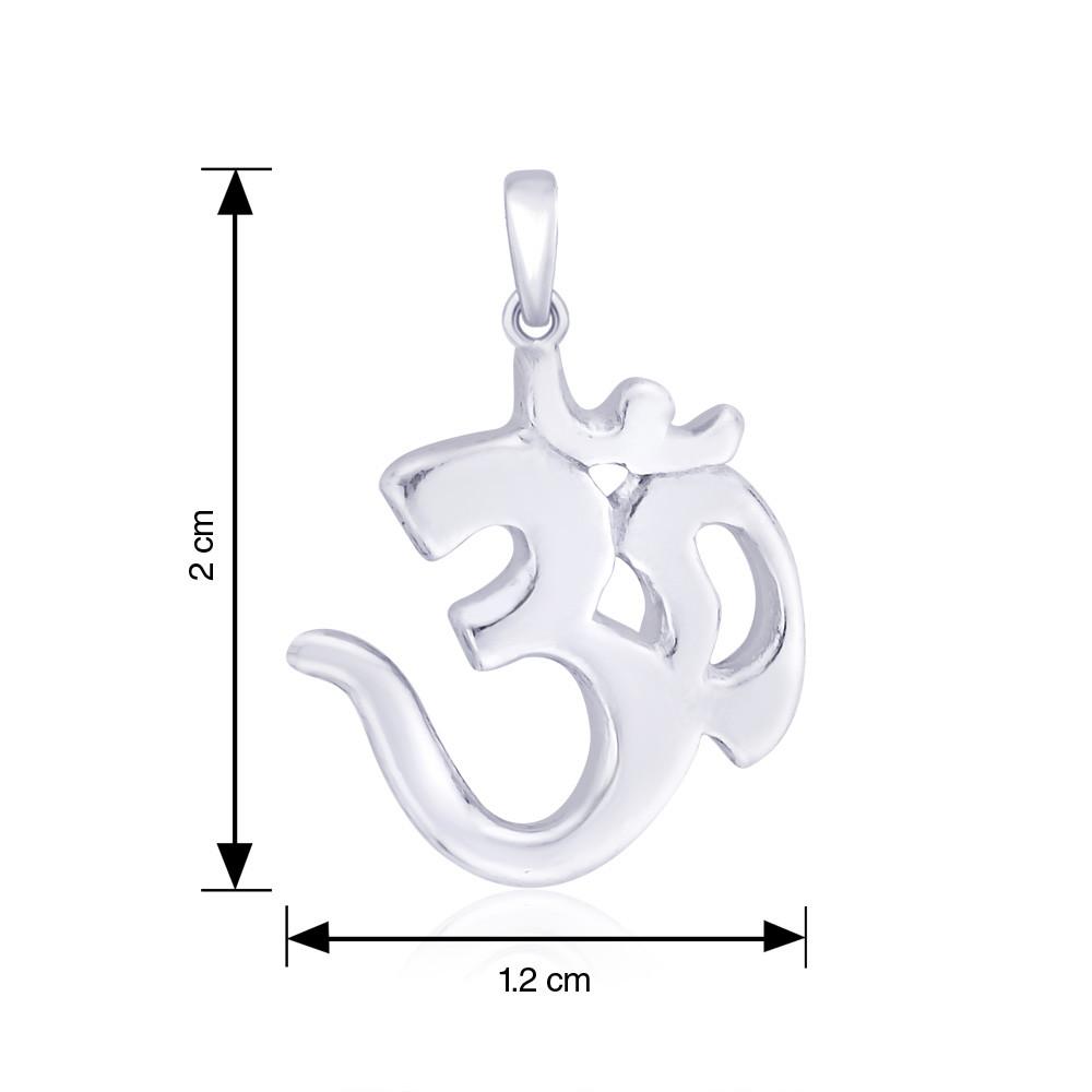 Om symbol pure silver pendant Om symbol pure silver pendant