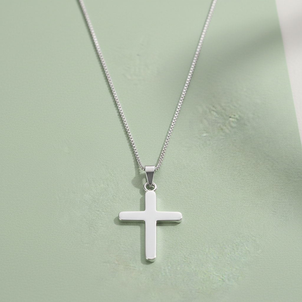 MJCP0016 3 Holy cross in pure silver pendant