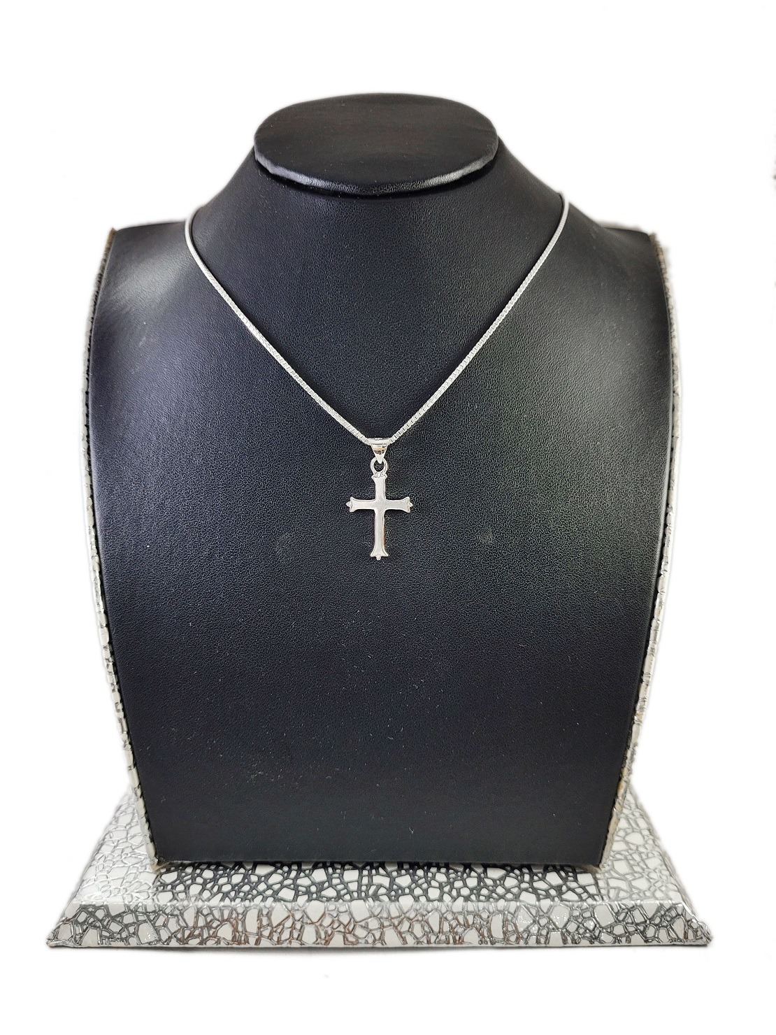 Holy cross in pure silver pendant Holy cross in pure silver pendant