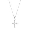 Holy cross in pure silver pendant