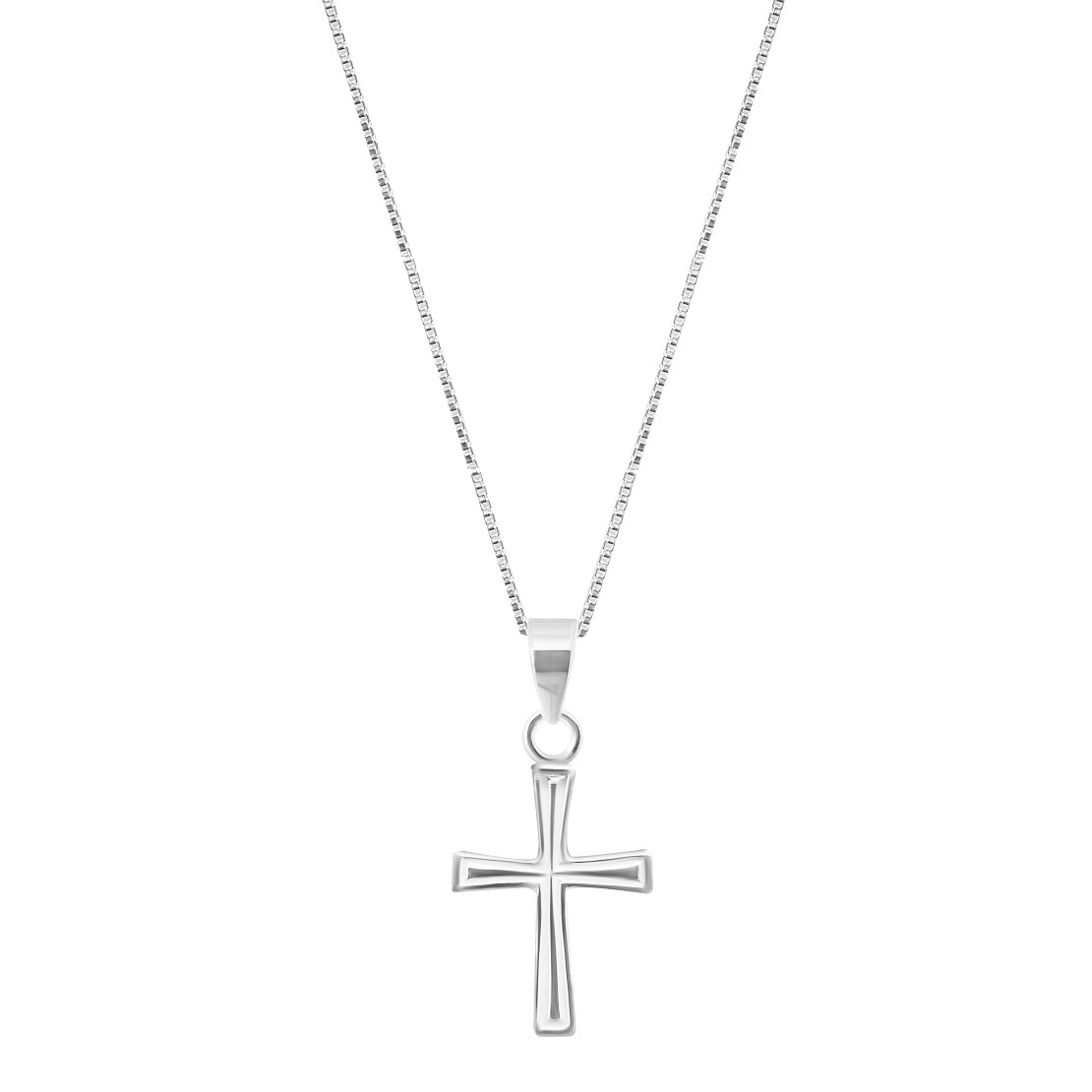 MJCP0019 1 Holy cross in pure silver pendant