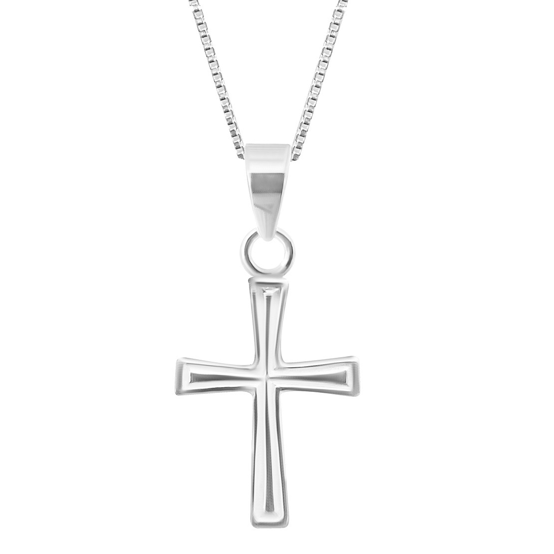 MJCP0019 5 Holy cross in pure silver pendant