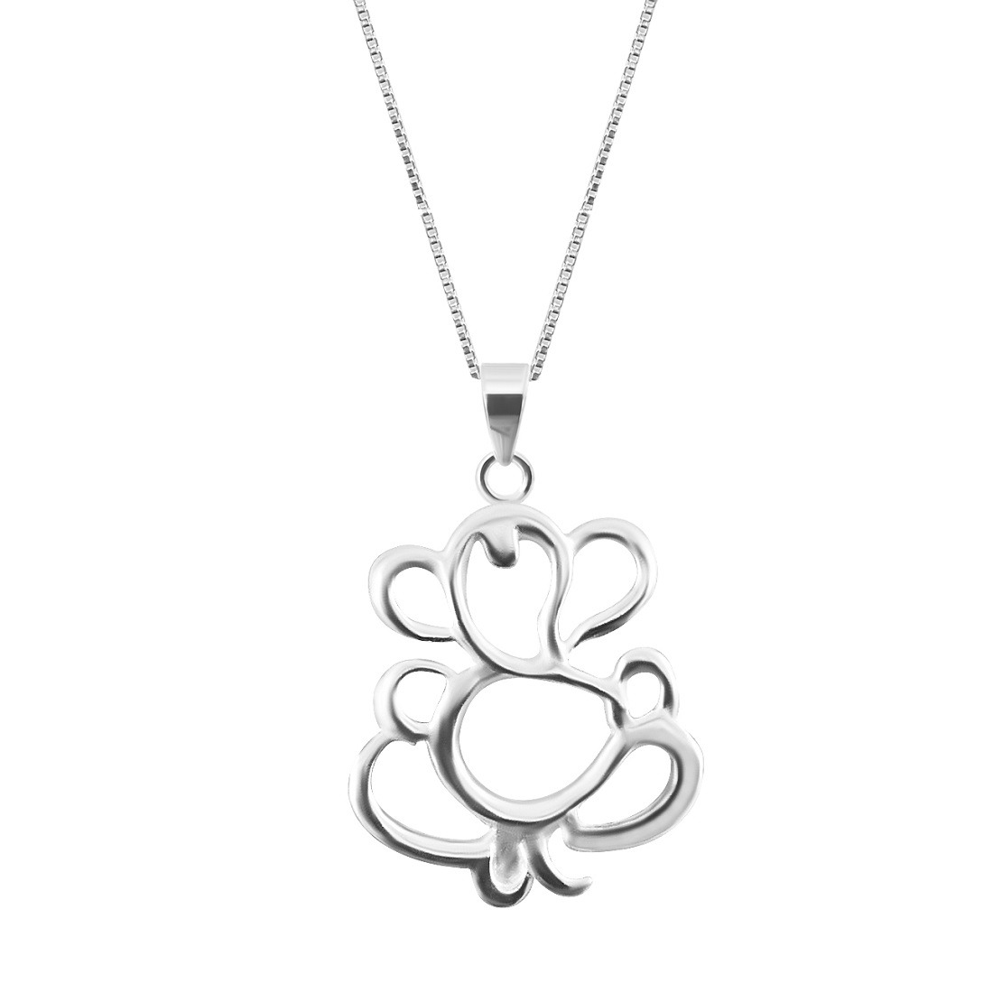 Ganesh ji in pure silver pendant Ganesh ji in pure silver pendant