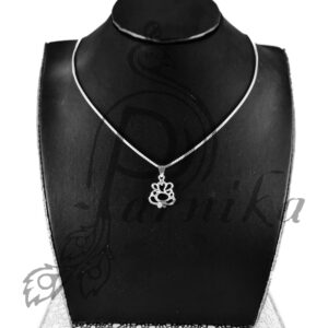 Ganesh ji in pure silver pendant