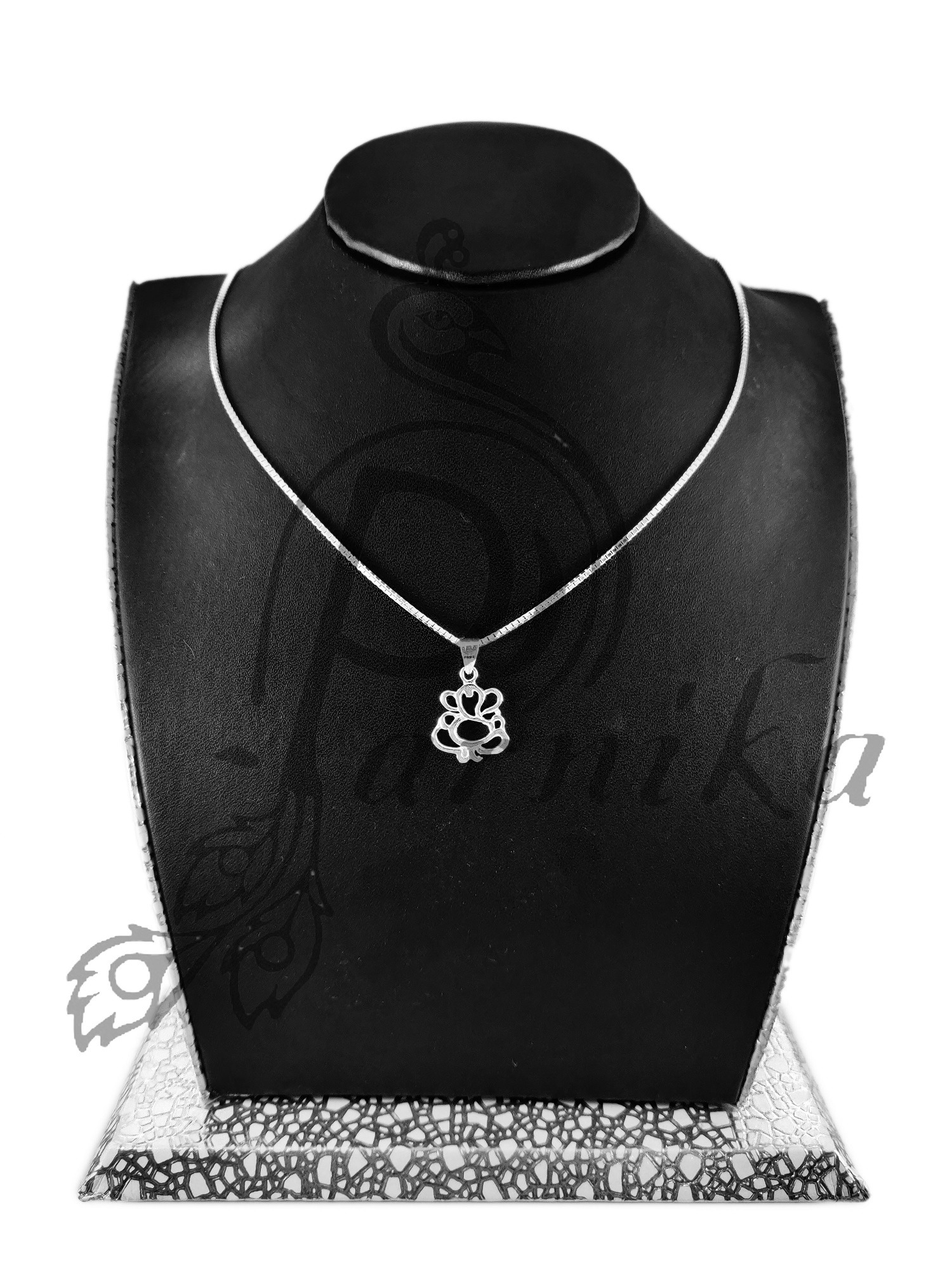 Ganesh ji in pure silver pendant Ganesh ji in pure silver pendant