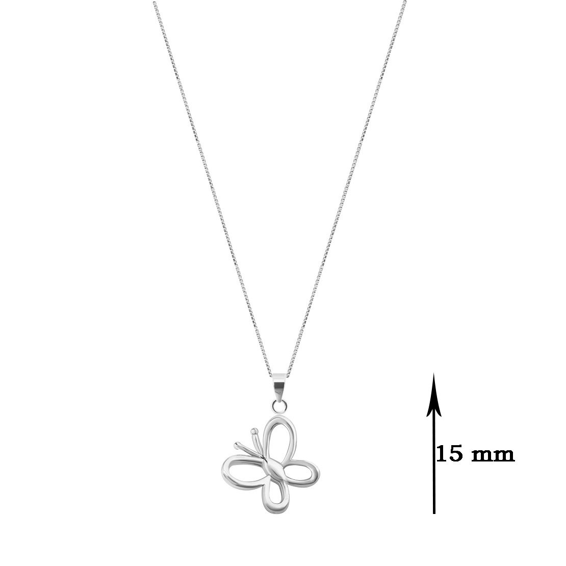 Butterfly shape pure silver pendant Butterfly shape pure silver pendant