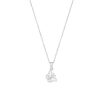 Butterfly shape pure silver pendant