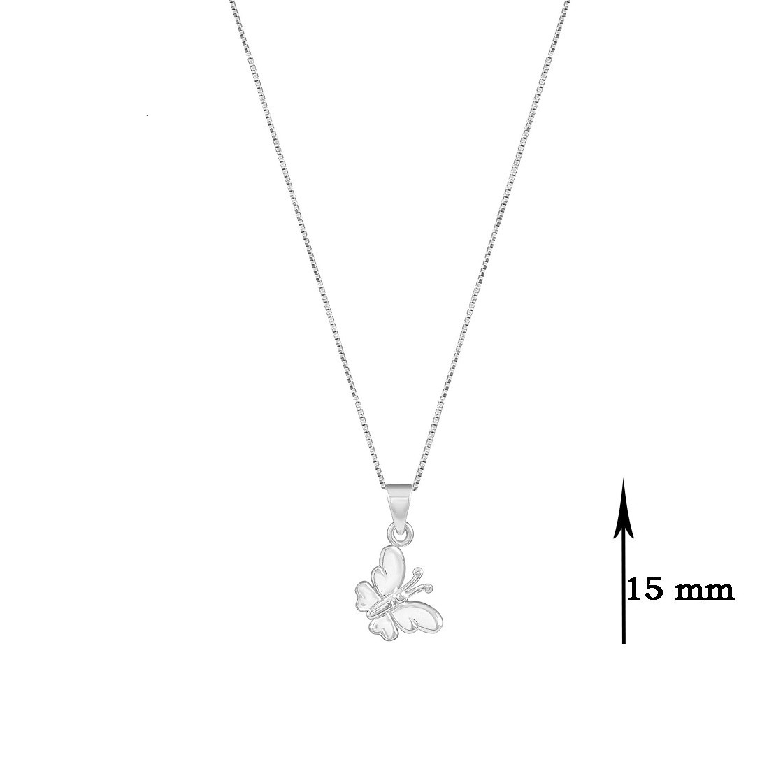 Butterfly shape pure silver pendant Butterfly shape pure silver pendant