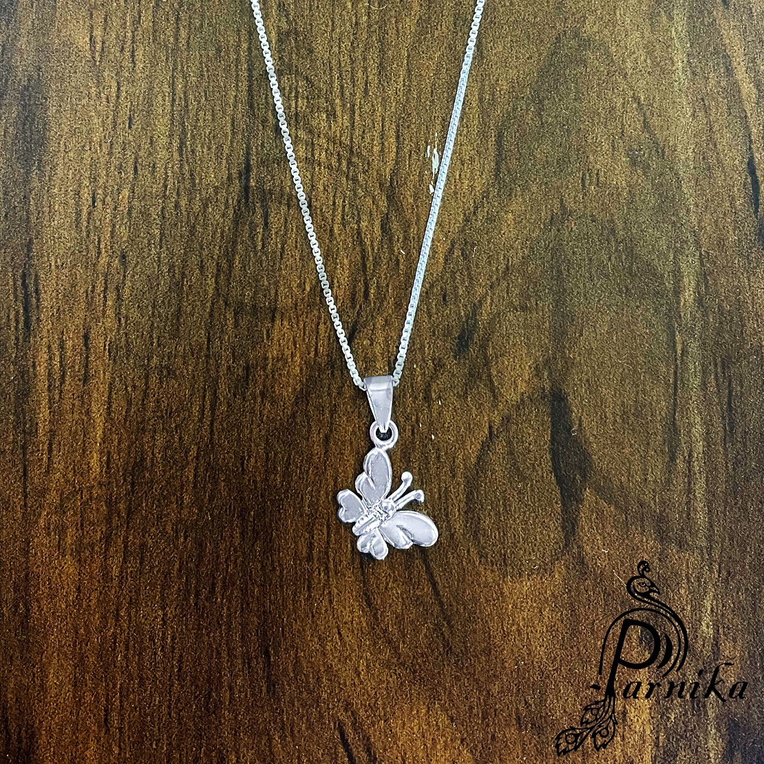 Butterfly shape pure silver pendant Butterfly shape pure silver pendant
