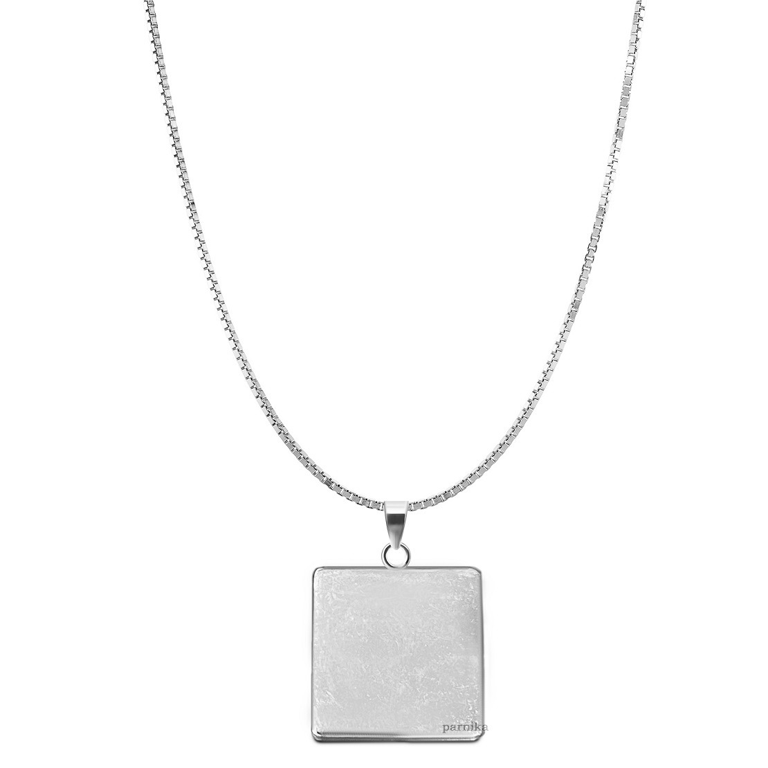 925 Sterling Silver Unisex Necklace Chain Pendant Unisex 24 Inches Long Silver Necklace Chain Pendant in 925 Sterling Silver