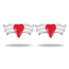 trendy design silver earrings studs in pure silver