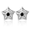CZ studded tops studs silver earrings for women , girls and kids