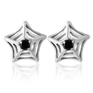 CZ studded tops studs silver earrings for women , girls and kids