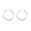 Gold platted Hula hoop earrings in pure silver