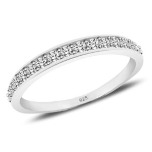 Half Eternity Ring in 925 Sterling Silver