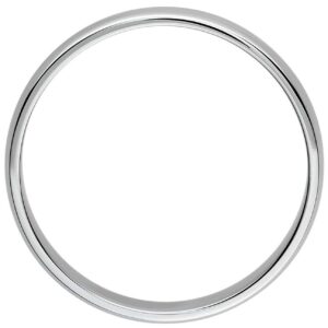 Round band silver finger ring