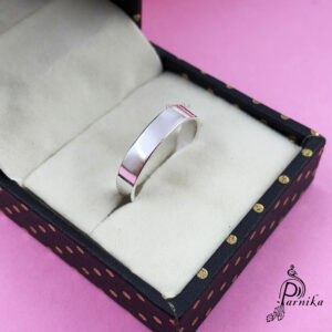 9.25 pure silver flat finger ring for men and women